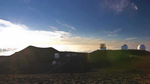Krásný Západ Slunce Nad Maunou Kea — Stock video