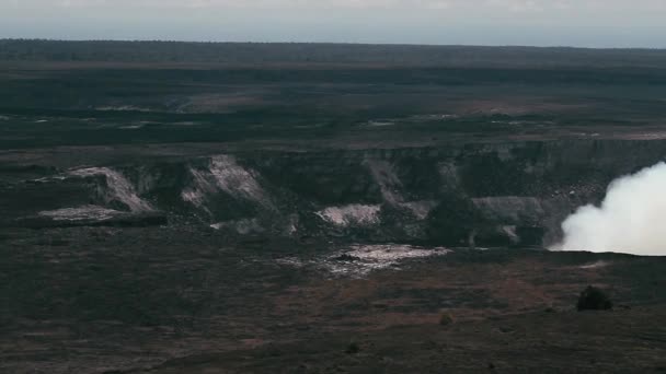 Maui Prachtig Uitzicht Vulkaan Haleakala Met Wolken — Stockvideo
