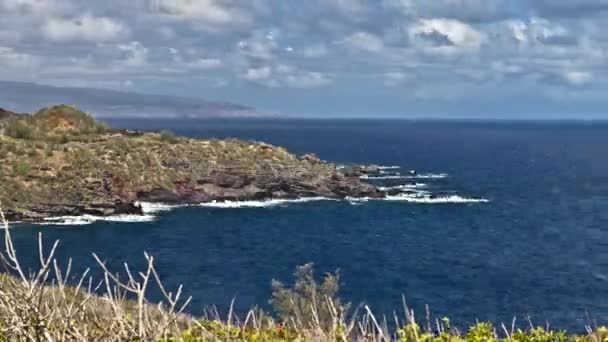 Widok Wybrzeże Morza Maui Kahakuloa — Wideo stockowe