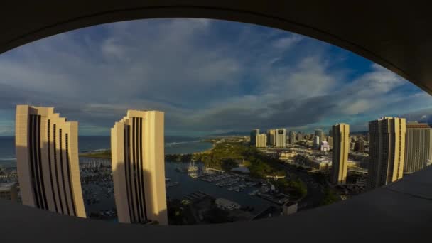 Honolulu Havaj Krásný Výhled Město — Stock video