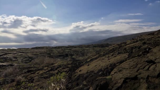 Zaman Aşımı Craters Yolu Zinciri Büyük Ada Hawaii Abd — Stok video