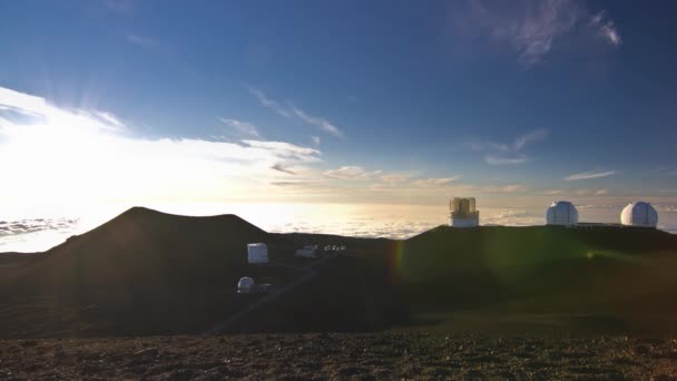 Ηλιοβασίλεμα Παρατηρητήριο Μάουνα Κέα Timelapse Μεγάλο Νησί Χαβάη Ηπα — Αρχείο Βίντεο