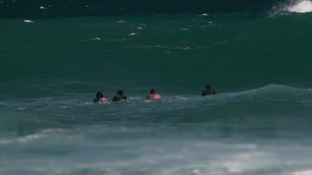 Bodyboarding Keokea Bay Maui Havaí — Vídeo de Stock