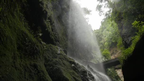 卡萨德洛斯之间上拉帕尔马 金丝雀 的瀑布 — 图库视频影像