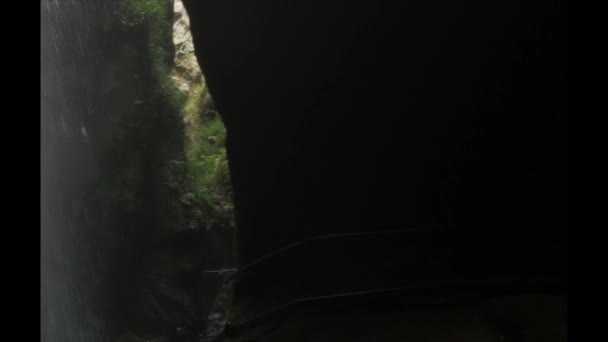 Cascada Los Tilos Waterfall Palma Canaries — Stock Video