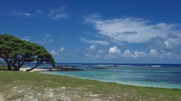 Prachtig Uitzicht Het Strand Trous Aux Biches Mauritius — Stockvideo