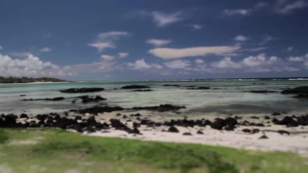 美丽的海滩 在天堂里 毛里求斯 — 图库视频影像