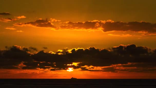 Time Lapse Epic Sunset Beach Mauritius — Vídeo de stock