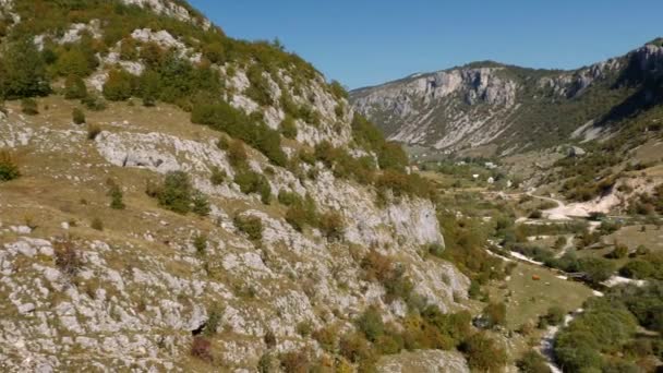 Vista Del Cañón Del Nividio Montenegro — Vídeo de stock