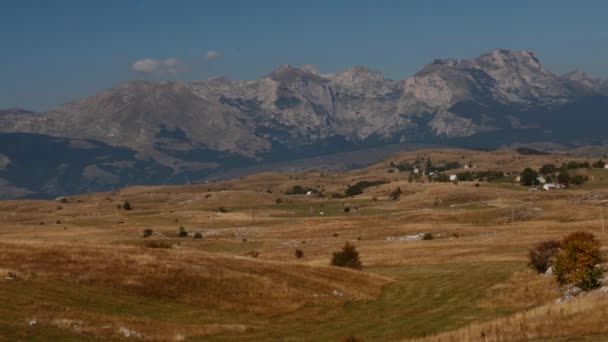 Landschap Uitzicht Bergen Montenegro — Stockvideo