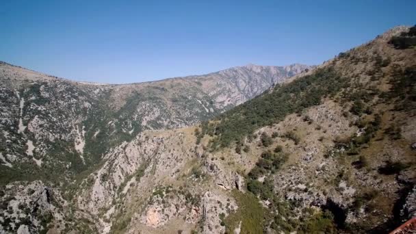 Aerial Train Bridge Mala Rijeka Μαυροβούνιο Διαβαθμισμένη Και Σταθεροποιημένη Έκδοση — Αρχείο Βίντεο