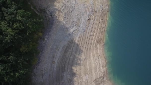 Flygfoto Över Floden Piva Pluzine Montenegro — Stockvideo