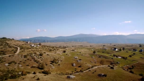 Antenne Pivsko Jezero Bei Pluzine Montenegro Natives Material Direkt Aus — Stockvideo