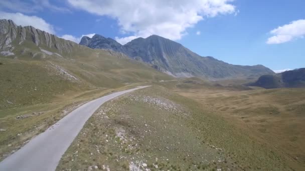 Letecké Amazing Mountains Durmitor National Park Černá Hora Původní Materiál — Stock video
