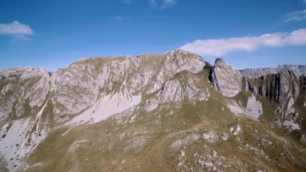 Воздушные Удивительные Горы Национальном Парке Дурмитор Монтенегро Натив Мбаппе Прямо — стоковое видео