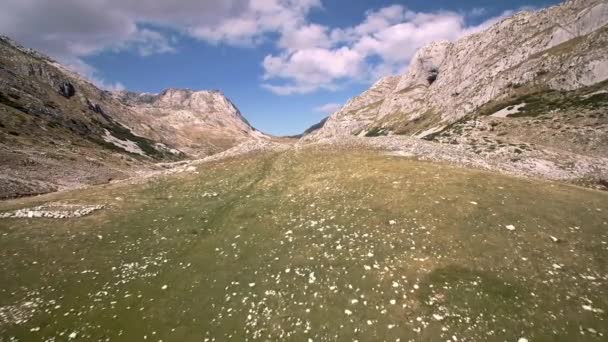 Aerial Durmitor National Park Montenegro Betygsatt Och Stabiliserad Version Titta — Stockvideo