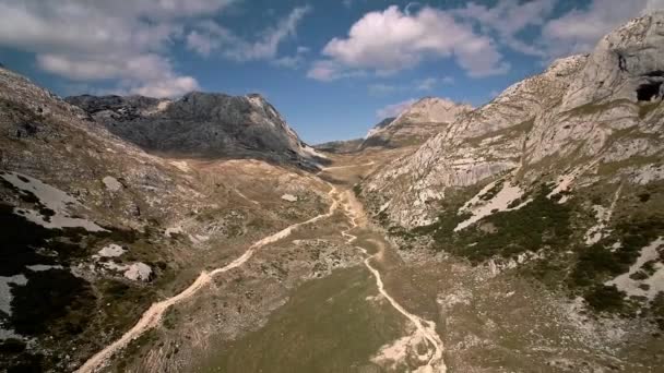 Aerial Durmitor National Park Montenegro Versione Graduata Stabilizzata Guarda Anche — Video Stock
