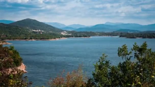 Zeitraffer Jezero Krupac See Montenegro — Stockvideo