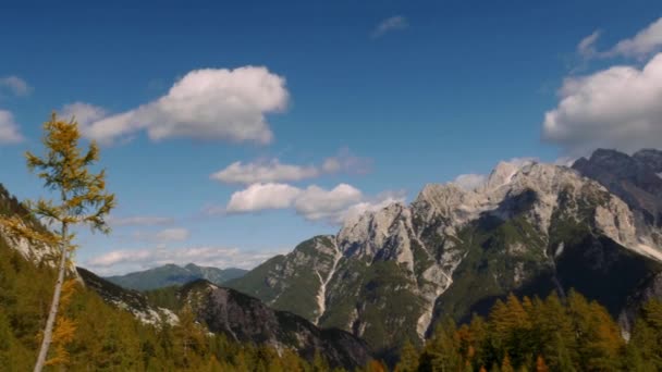 Kranjska Gora Dağlar Robicje Slovenya — Stok video