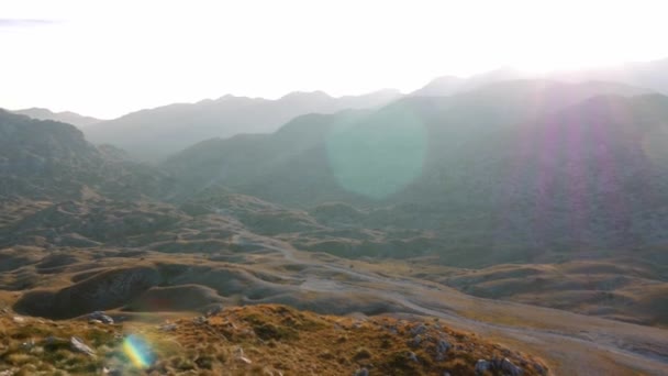 Vista Incrível Sobre Montanhas Brskut Montenegro — Vídeo de Stock
