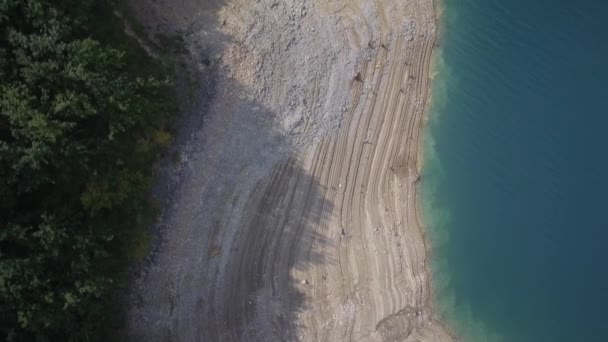 Vista Aérea Del Río Piva Pluzine Montenegro — Vídeos de Stock