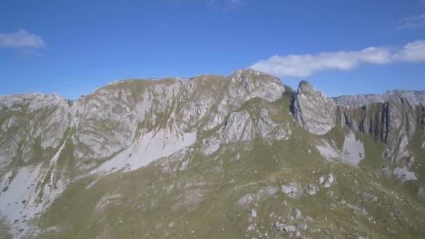 Aerial Amazing Mountains Durmitor National Park Montenegro Native Material Straight — Stock Video