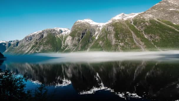 Όμορφη Θέα Της Νορβηγίας Φύση Ταξιδιωτική Έννοια — Αρχείο Βίντεο