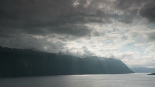 Norwegen Natur Landschaft Hintergrund — Stockvideo
