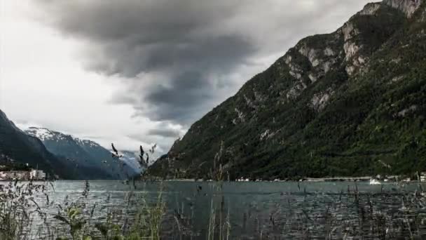 Schöne Aussicht Auf Die Norwegische Natur Reisekonzept — Stockvideo