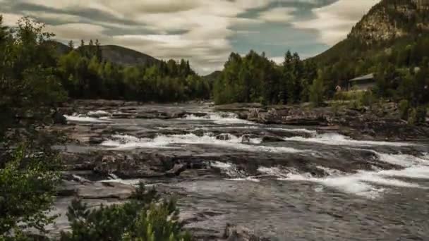 Prachtig Uitzicht Natuur Van Noorwegen Reisconcept — Stockvideo