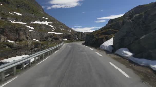 Motion Ride Mountains Hjelledalen Norvégia — Stock videók