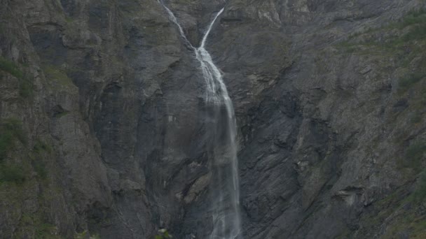 Norway Epic Huge Mardalsfossen Waterfall — Video Stock