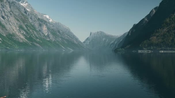 Widok Góry Wzgórza Norwegii — Wideo stockowe