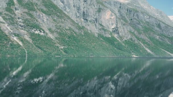 Eikesdalsvatnet Fjord Time Lapse Norway — Stock video