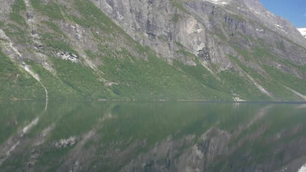Eikesdalsvatnet Fjord Time Lapse Norway — Stock video