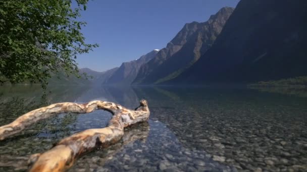 Gyönyörű Kilátás Nyílik Norvég Természet Utazási Koncepció — Stock videók