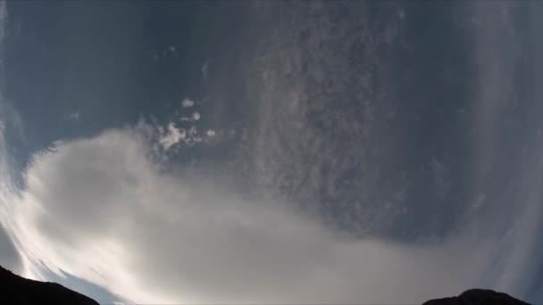 挪威Haugsvik Clouds的时间流逝 — 图库视频影像