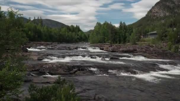 Время Бускеруд Ландшафт Норвегия — стоковое видео