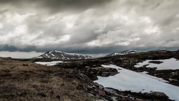 Epic Dramatic Time Lapse Hedmark Area Norway — Stock Video
