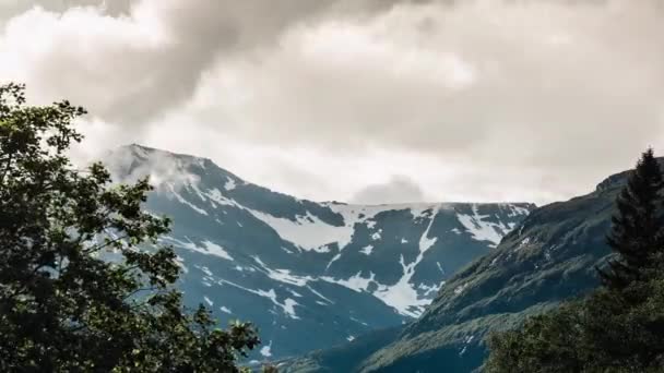 Paisaje Timelapse Innerdalen Noruega — Vídeos de Stock