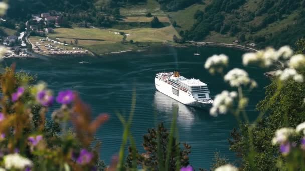 Crucero Fiordo Noruega — Vídeos de Stock