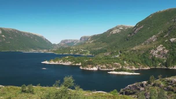 Norveç Kuzey Denizi Güzel Manzara Norveç — Stok video