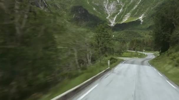 Scenic Drive Sognefjord Norwegia — Wideo stockowe