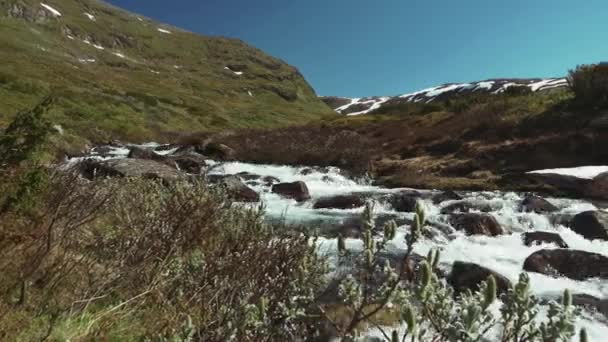 Gyönyörű Természeti Táj Norvégiában — Stock videók