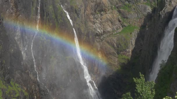 Gorge Voringsfossen Waterfall Norway — Wideo stockowe