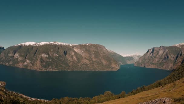 Bella Vista Del Fiordo Norvegia Durante Giorno — Video Stock