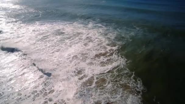 ポルトガル プレリア カヴァレイロ海岸線上空飛行 — ストック動画