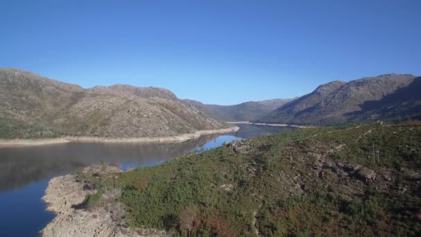 Vue Aérienne Par Drone Magnifiques Paysages Naturels Rio Homem Portugal — Video