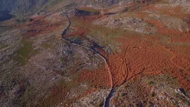 Vue Aérienne Par Drone Paysage Montagneux Parque Nacional Peneda Geres — Video