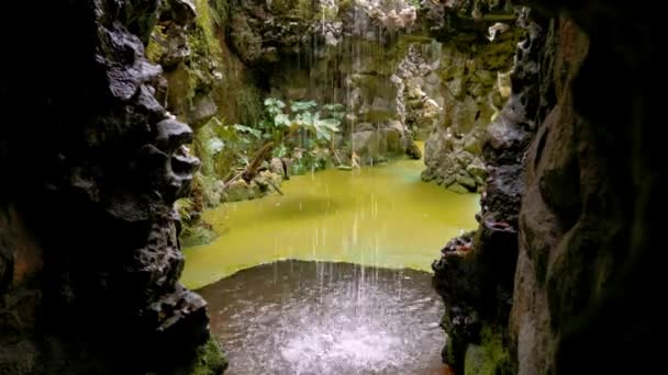 Úžasné Quinta Regaleira Zahrady Portugalsko — Stock video